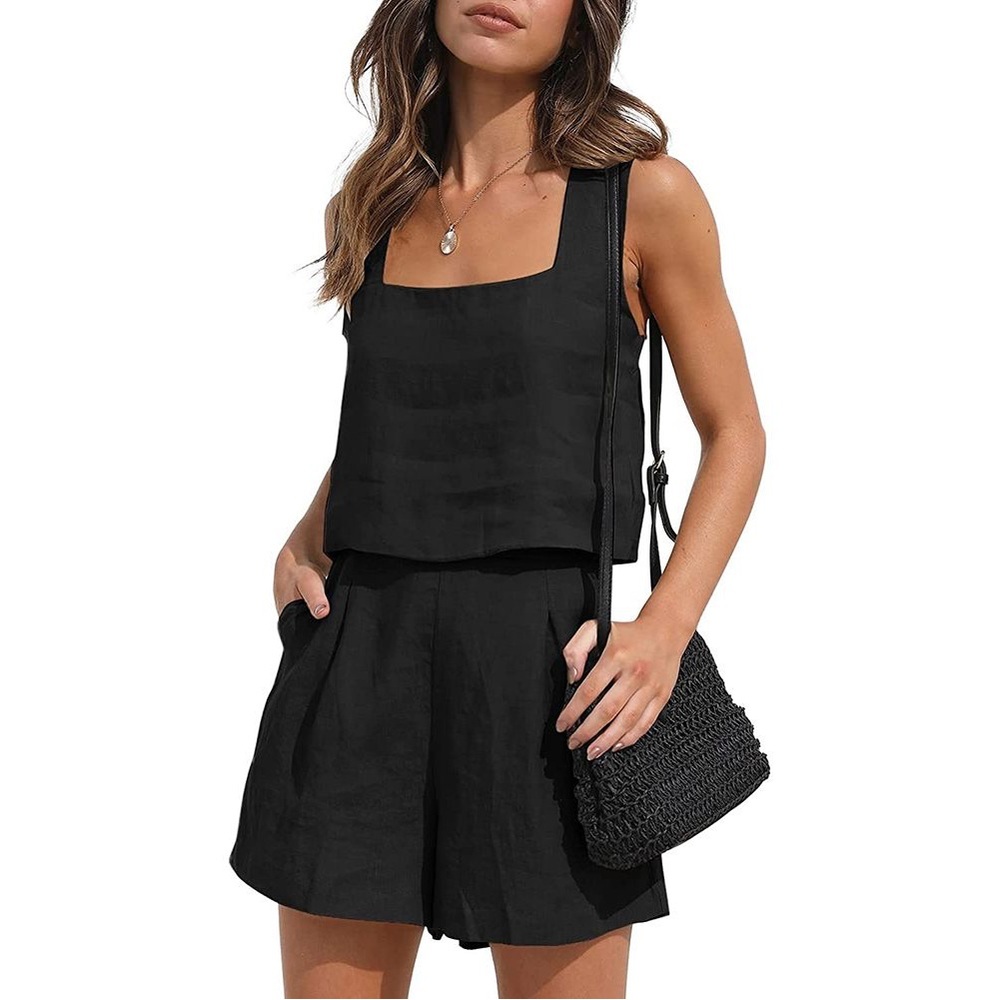 AUTOMET BLACK LINEN SET